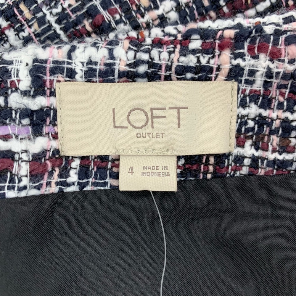 Loft Outlet Multicolor Tweed Shift Mini Skirt - Picture 6 of 8